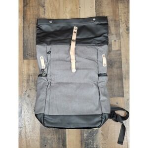 NWT Tocode Laptop BackPack Roll Top‎ USB Anti Theft DaypackWater Repellent Gray